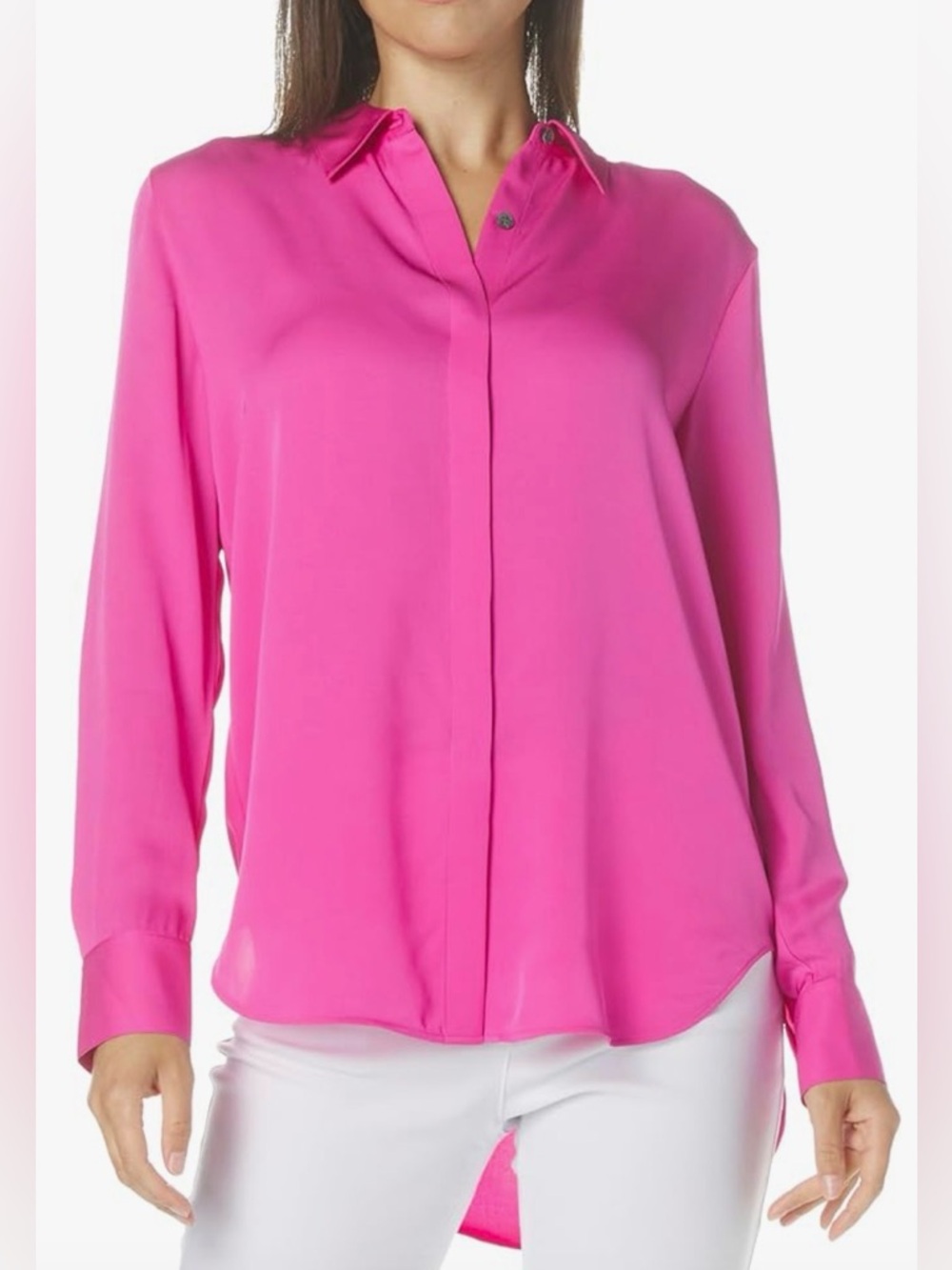 Theory Silk Blouse | Size L (NWT)